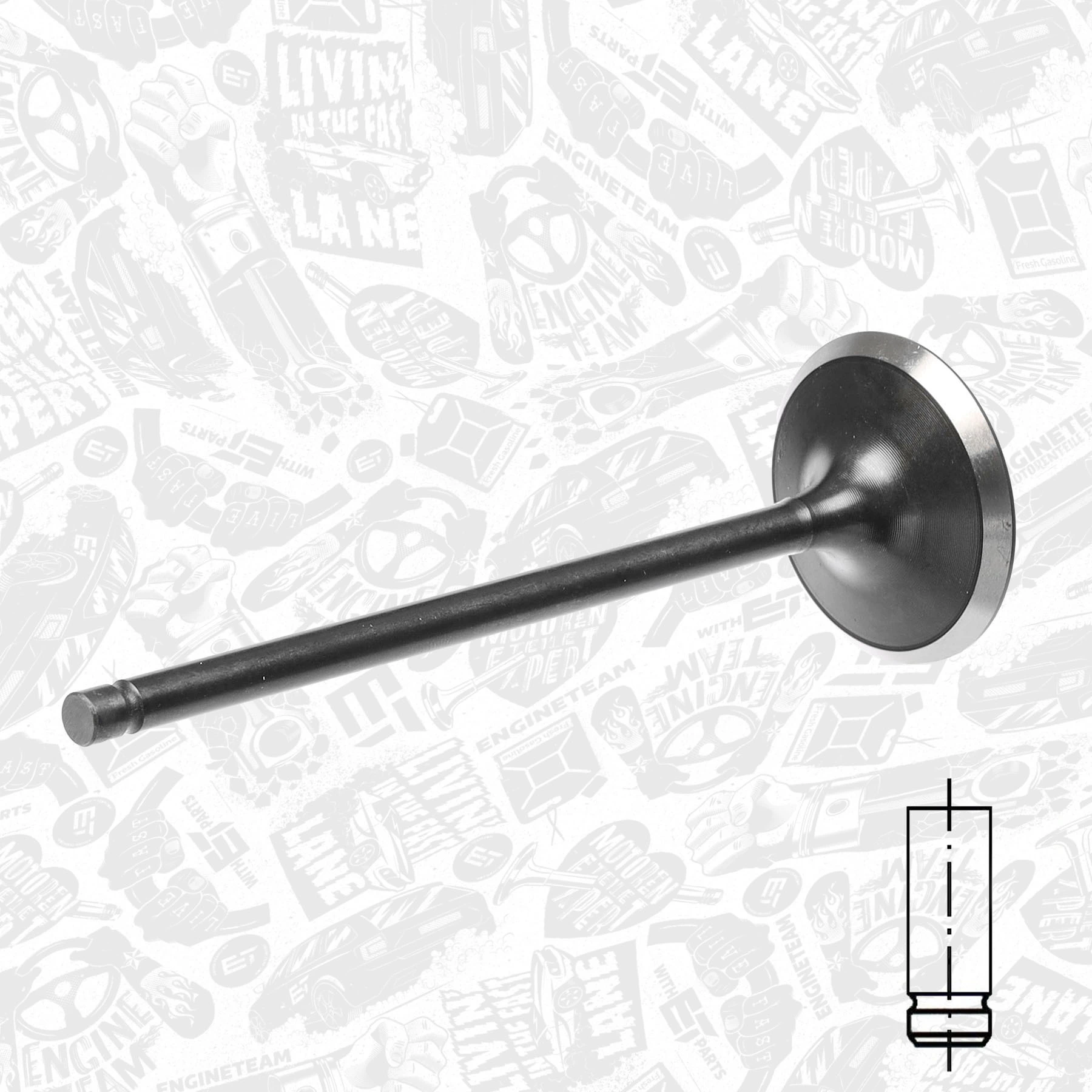 Клапан впускний Gieffe 2304S ціна, від 3.63 USD