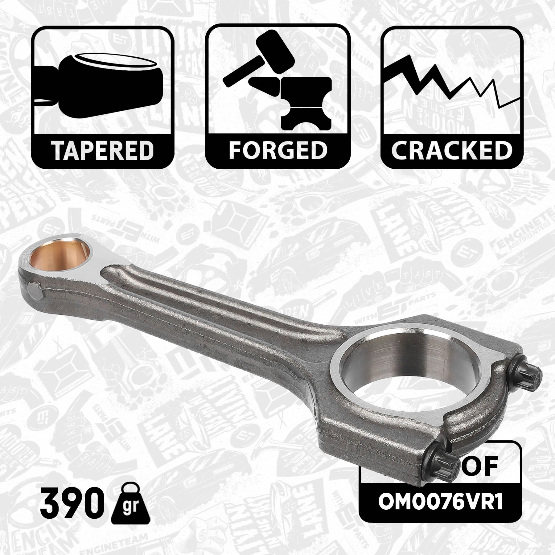 Шатун поршня двигуна 50009248 Kolbenschmidt