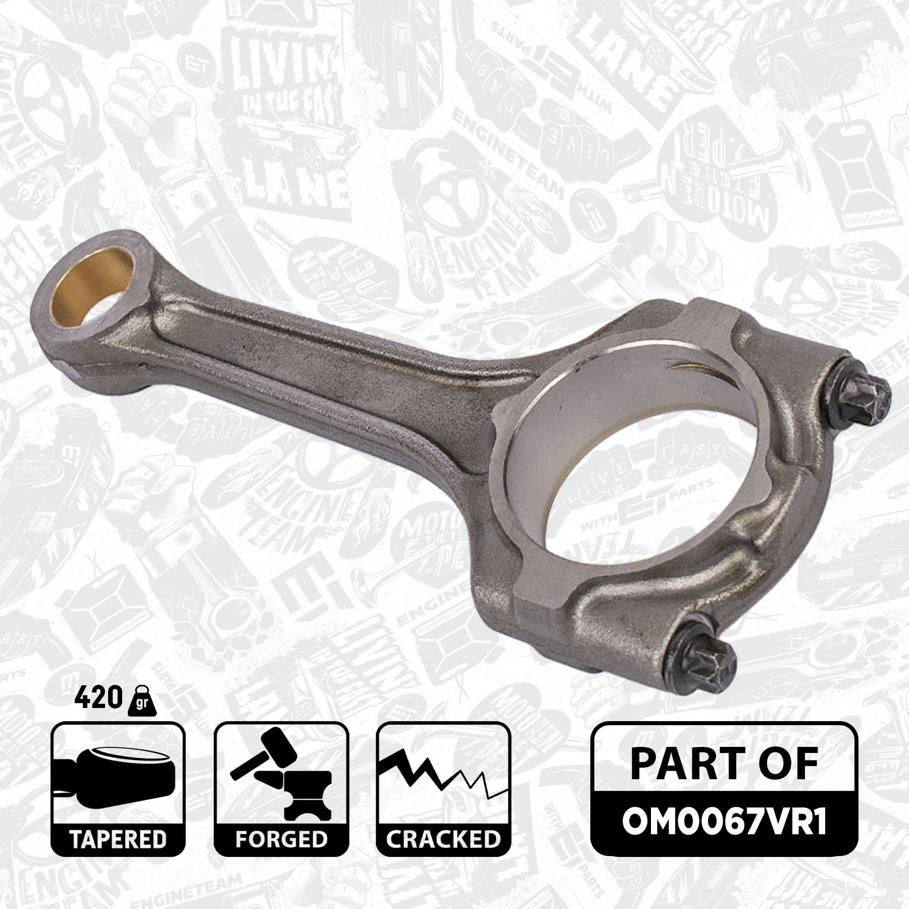Купити 55568465 Peugeot/Citroen Шатун поршня двигуна