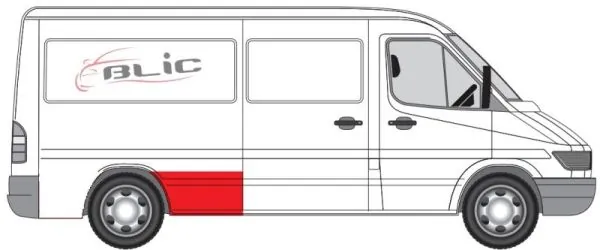 6504033546608P 4max Ремонтна частина арки крила заднього, правого