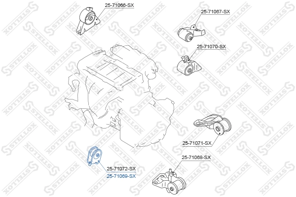 Подушка (опора) двигуна, передня Mazda 626 V універсал (GW) (1998 - 2002) ціна, від 14.20 USD