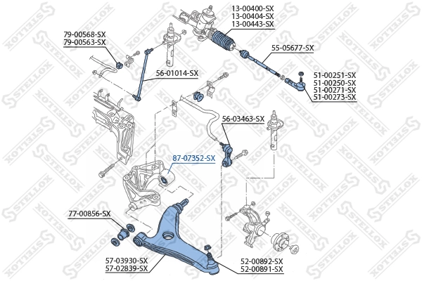 Сайлентблок нижнього важеля передньої підвіски Seat Ibiza III хетчбек (6L1) (2002 - 2009) ціна, від 8.12 USD