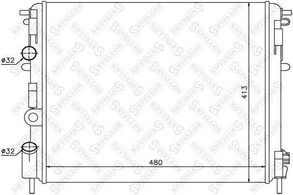 Радіатор основний Renault Clio SYMBOL седан (LU) (2008 - 2026) ціна, від 39.83 USD