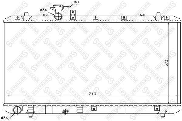 71742136 Fiat/Alfa/Lancia Радіатор охолодження двигуна