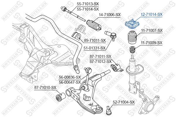  Опора амортизатора переднього Mazda 626 4