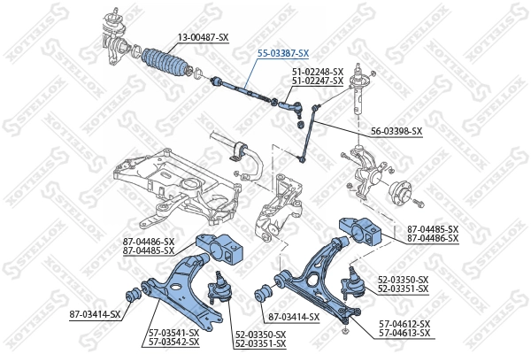 5503387SX Stellox Тяги кермові