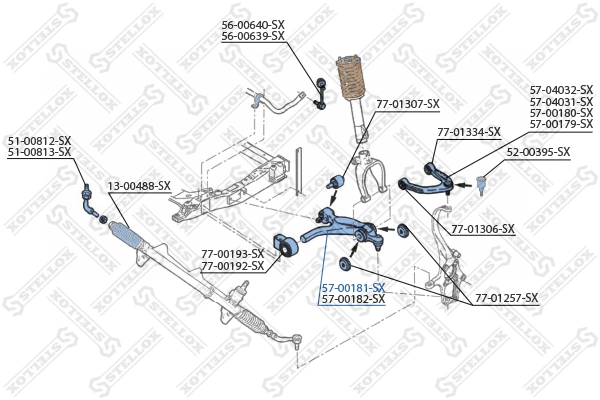 Важіль передній лівий Magneti Marelli ARM062 ціна, від 184.56 USD