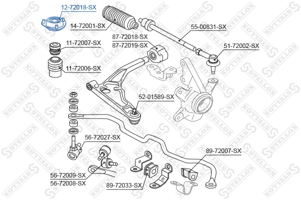 Купити Опора амортизатора переднього Mitsubishi Space Wagon II N3W, N4W
