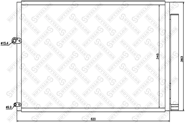 Конденсатор кондиціонера Polcar 8162K81K ціна, від 73.88 USD