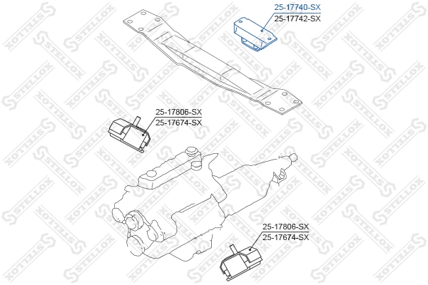 Задня подушка двигуна на Nissan Terrano I WD21