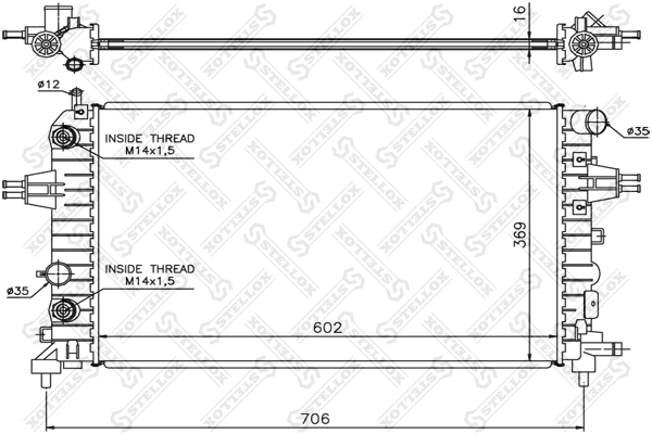 Радіатор основний Goodrem RH0300 ціна, від 64.43 USD