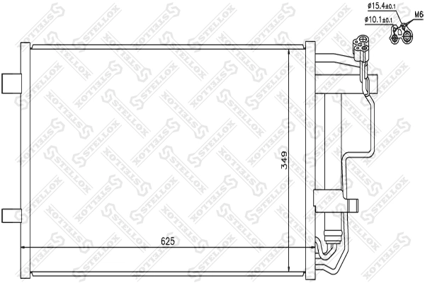 Конденсатор кондиціонера Polcar 4542K8C1S ціна, від 79.01 USD