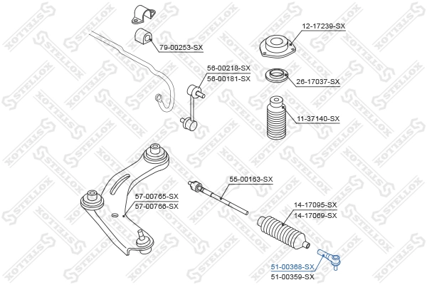  Рульовий наконечник Nissan Teana 