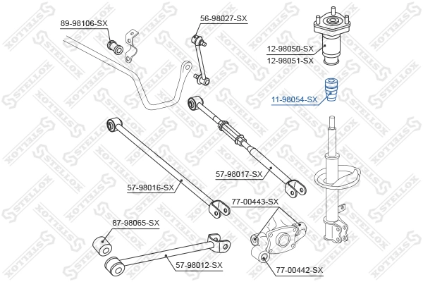60585429 Fiat/Alfa/Lancia Буфер заднього амортизатора