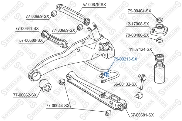 Втулка стабілізатора заднього AS/Auto Storm SS0172 ціна, від 3.68 USD