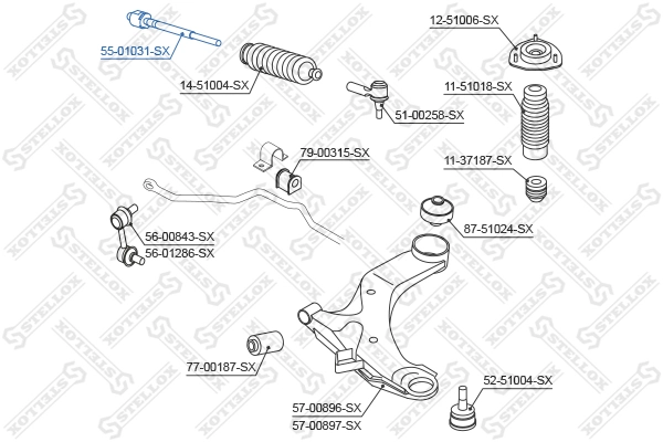 Тяга рульова поперечна Car-dex CTH019 ціна, від 10.42 USD