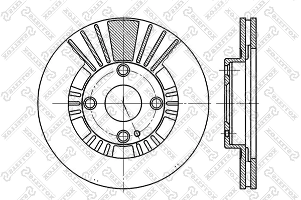 Диск гальмівний передній Mazda 323 F VI