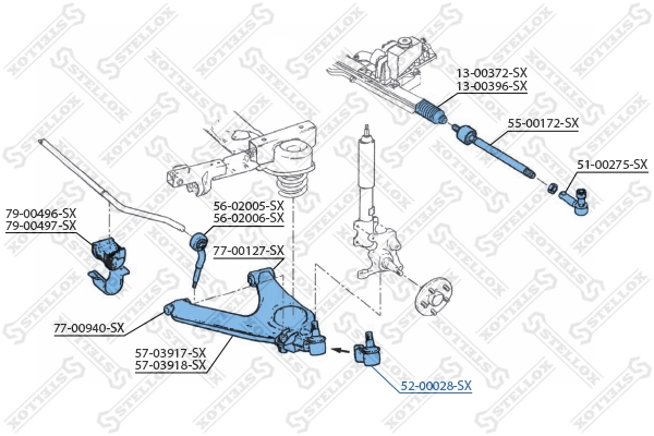 5200028SX Stellox Кульові на авто
