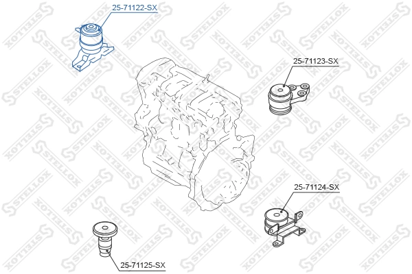 Права подушка двигуна Ford Maverick II позашляховик (1N2) (2001 - 2007) ціна, від 32.02 USD