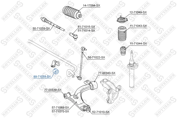 Подушка стабілізатора Polcar FDBS011 ціна, від 3.61 USD