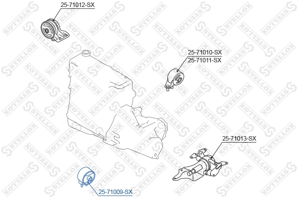 Купити Подушка двигуна передня Mazda 323 F IV BG