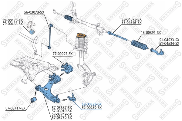 5200323SX Stellox Кульові на авто