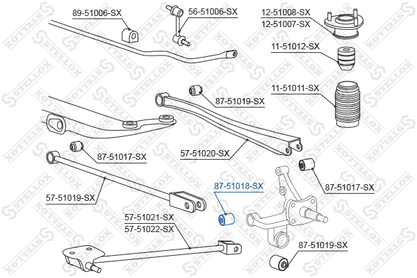 J50501AOEM Korea (oem) Сайлентблок заднього кулака