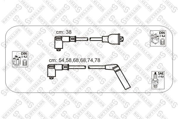 Купити PEJ006 Parts-Mall Провід високовольтні, комплект