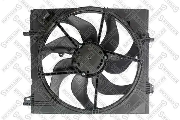 Купити 27C123W2 Polcar Дифузор радіатора охолодження, в зборі з двигуном і крильчаткою