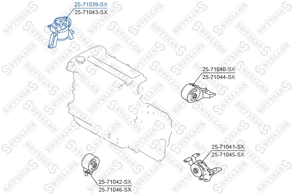 Права подушка двигуна Mazda 323 F V хетчбек (BA) (1994 - 1998) ціна, від 30.68 USD