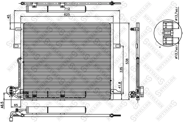 Конденсатор кондиціонера Kraft 0221063 ціна, від 50.68 USD