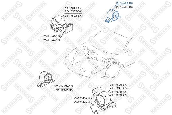 Купити Подушка двигуна задня Mitsubishi Space Star  DG0