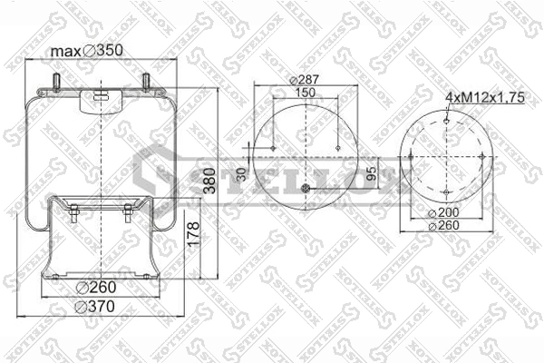 RML74031C Blacktech Ресора пневматичної підвіски