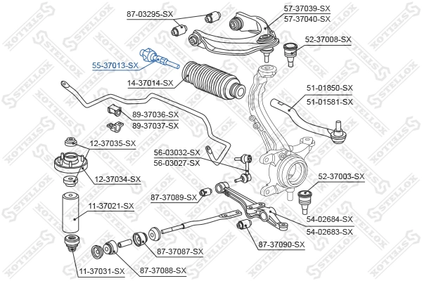 5537013SX Stellox Тяги кермові
