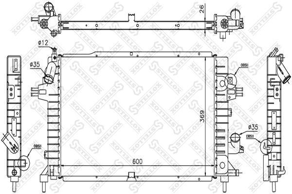 Радіатор основний VAG 5K012125C ціна, від 69.30 USD