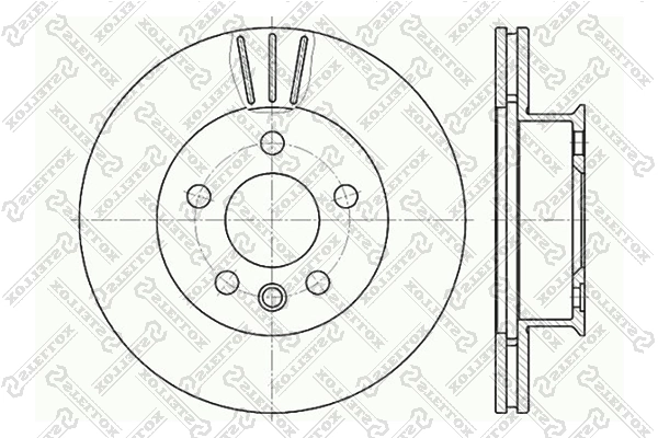 Диск гальмівний передній BRP BD6610