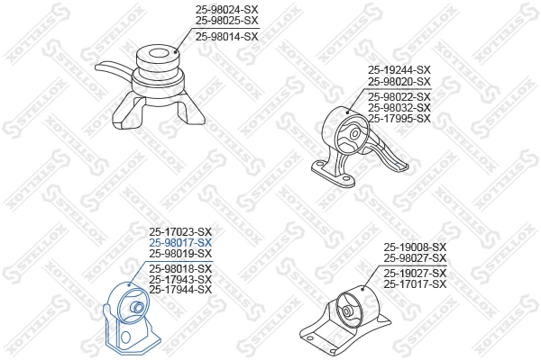 Подушка (опора) двигуна, передня Toyota Carina E седан (T19) (1992 - 1997) ціна, від 13.91 USD