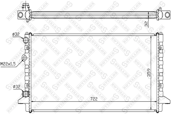 Радіатор основний Dynamatrix DR65256 ціна, від 56.31 USD