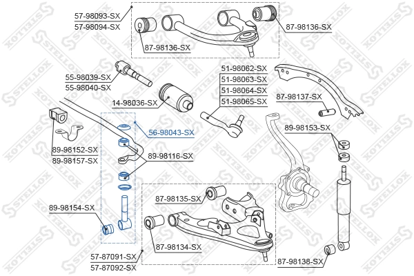 Стійка стабілізатора переднього RL488032T Raiso
