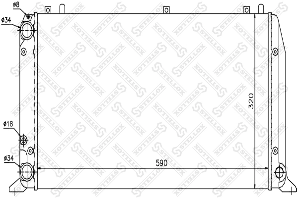 Радіатор основний Nissens 60486 ціна, від 43.22 USD