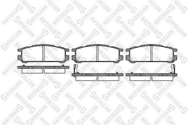  Задні гальмівні колодки Subaru Legacy 1