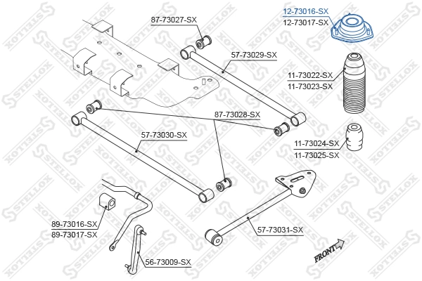 Опора амортизатора заднього DCC000177 Mando