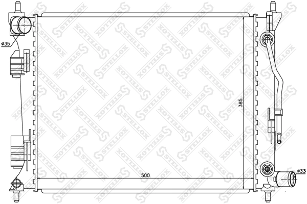 Купити DC253101R050 Mando Радіатор двигуна