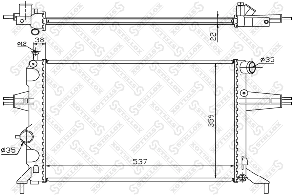Радіатор основний Opel 90770725 ціна, від 50.24 USD