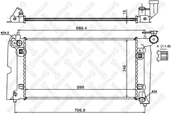 P52175 Tangun Радіатор охолодження двигуна