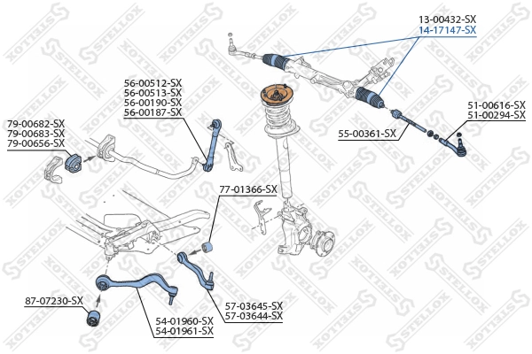 Пильник рульової тяги Land Rover Range Rover III позашляховик (L322) (2002 - 2009) ціна, від 19.07 USD