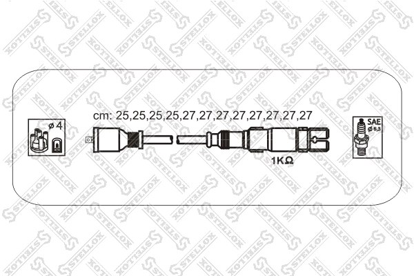 Дроти запалювання VALEO 346141 ціна, від 90.36 USD
