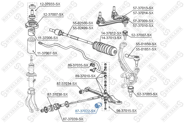 Купити Сайлентблок переднього важеля Honda Accord IV CB3, CB7