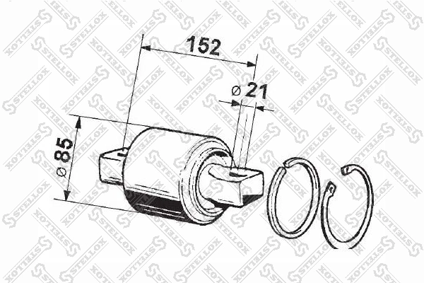 Сайлентблок задньої реактивної тяги Mercedes A0003500613 ціна, від 29.91 USD