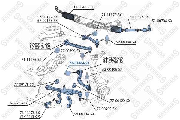 С/блок нижнього важеля Audi A8 D3